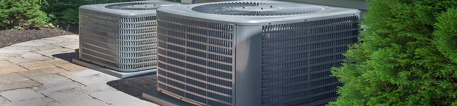 HVAC heating and air conditioning residential units or heat pump