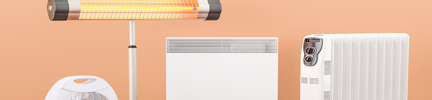 Heating devices. Convection, fan, oil-filled and infrared heater