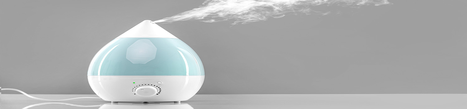 White-blue air humidifier.