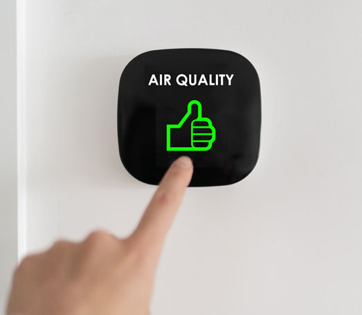 air purifier filter at green level