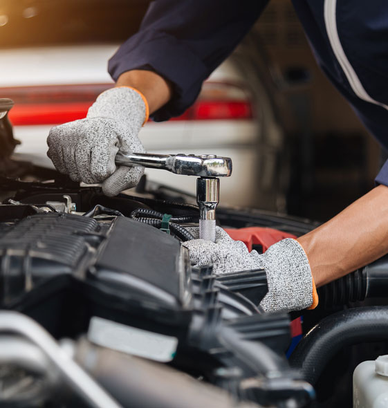 repairing a car engine